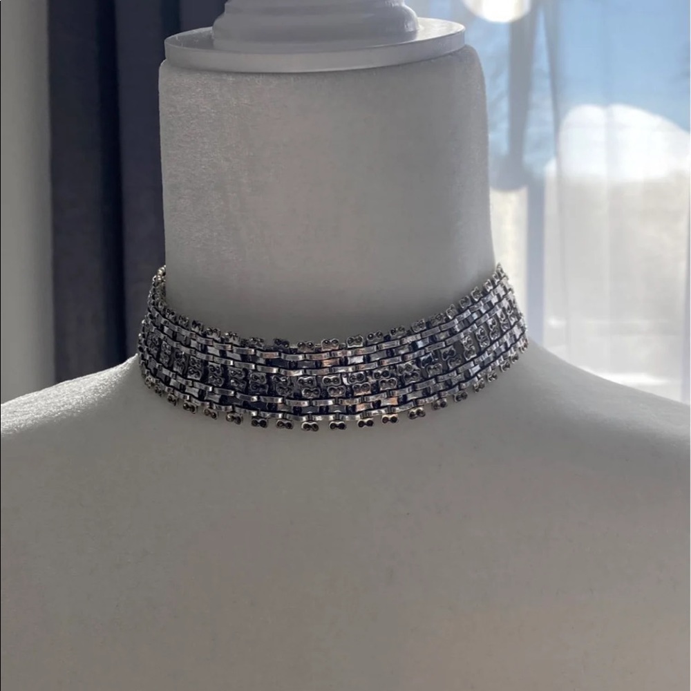 Silver Metal Choker